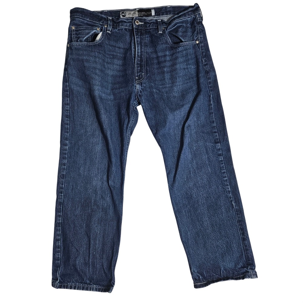 Levis SilverTab Straight Leg Jeans Mens 38x30 Medium Wash Blue Denim A3666-0001